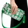 Borsa a tracolla S con motivo floreale testurizzato Borsa a tracolla S con motivo floreale testurizzato