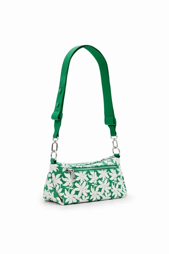 Borsa a tracolla S con motivo floreale testurizzato Borsa a tracolla S con motivo floreale testurizzato