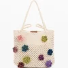 Borsa all’uncinetto con fiori
