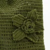 Borsa all’uncinetto con fiori