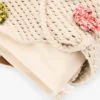 Borsa all’uncinetto con fiori