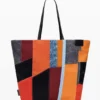 Borsa Arty Patch con manici grandi