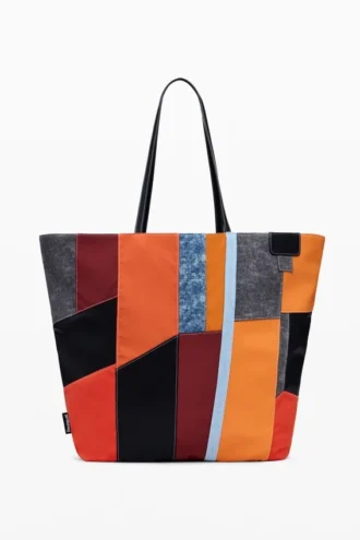 Borsa Arty Patch con manici grandi