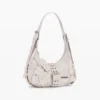 Borsa con applicazioni floreali
