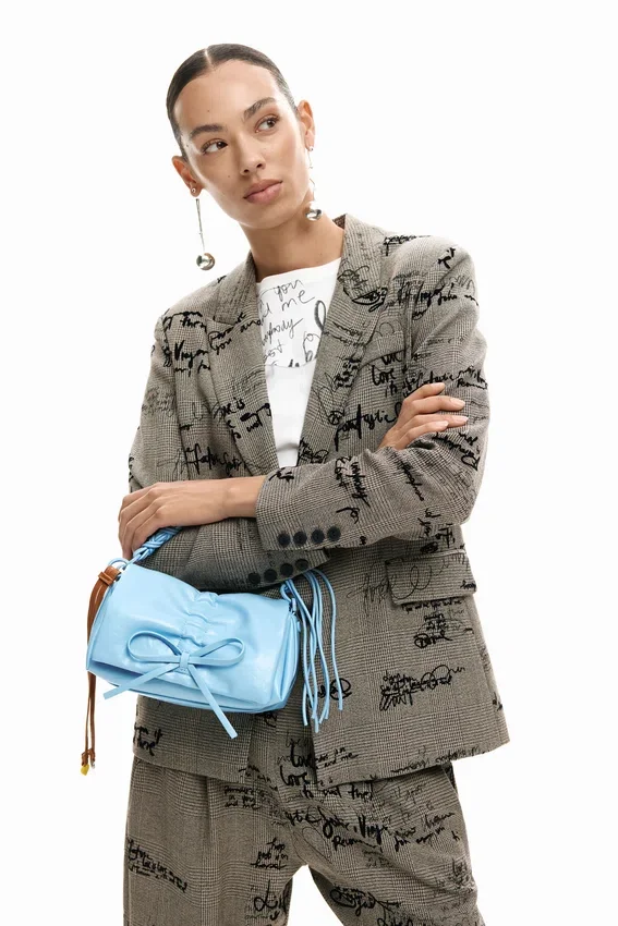 Borsa con fiocco lucido Borsa con fiocco lucido