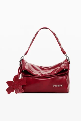 Borsa con patta lucida