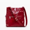Borsa con patta lucida
