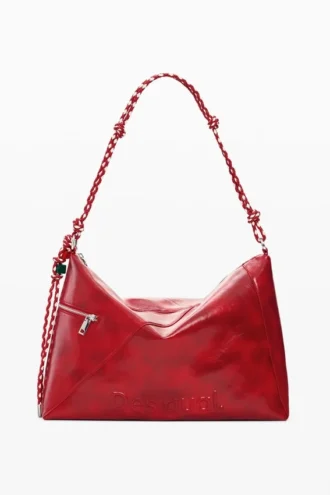 Borsa grande con ciondolo con logo