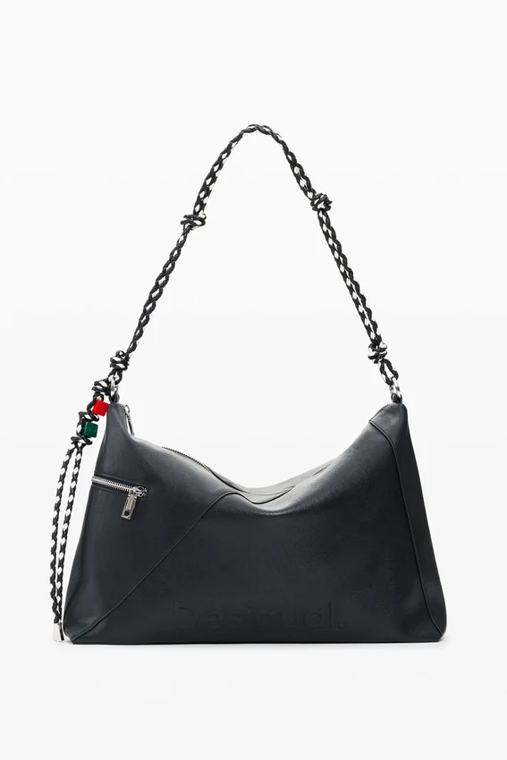 Borsa grande con ciondolo con logo Borsa grande con ciondolo con logo