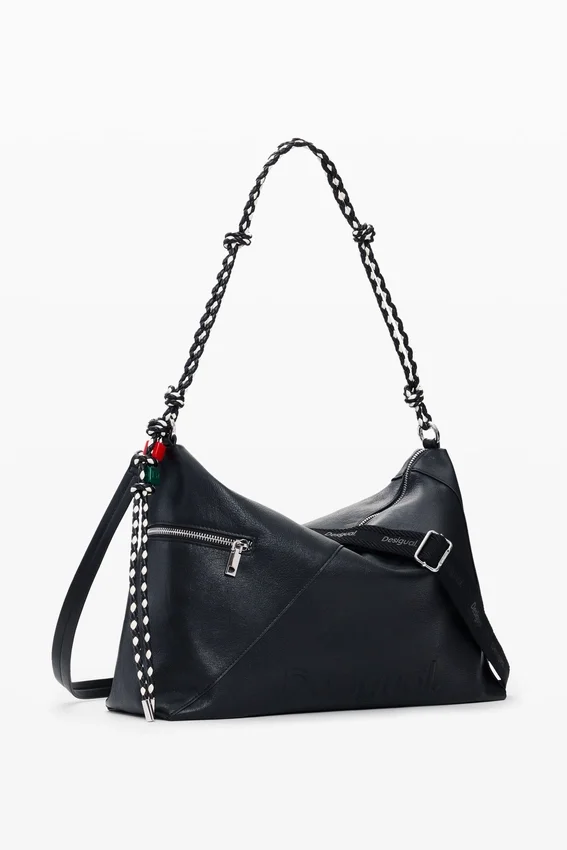 Borsa grande con ciondolo con logo Borsa grande con ciondolo con logo