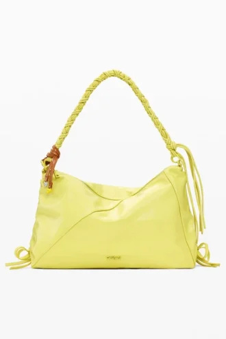 Borsa grande con fiocco lucido