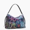 Borsa grande con stampa graffiti