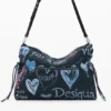 Borsa grande con stampa graffiti
