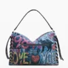Borsa grande con stampa graffiti