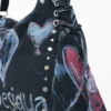 Borsa grande con stampa graffiti