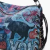 Borsa grande con stampa graffiti