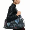 Borsa grande con stampa graffiti