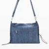Borsa grande in denim a forma di cuore Borsa grande in denim a forma di cuore