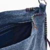 Borsa grande in denim a forma di cuore Borsa grande in denim a forma di cuore