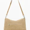Borsa grande in rafia con ciondoli
