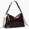 Borsa grande lucida intrecciata