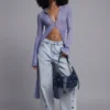Borsa in denim blu