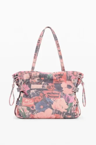 Borsa in denim collage