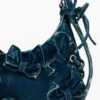 Borsa in denim con applicazioni