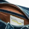 Borsa in denim con applicazioni