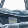 Borsa in denim con ruches Borsa in denim con ruches