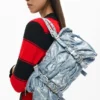 Borsa in denim con ruches Borsa in denim con ruches