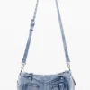 Borsa in denim con tasche