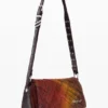 Borsa in denim con toppe