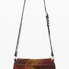 Borsa in denim con toppe