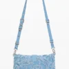 Borsa in denim ricamata Borsa in denim ricamata
