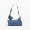 Borsa in denim ricamata