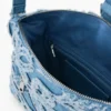 Borsa in denim ricamata Borsa in denim ricamata