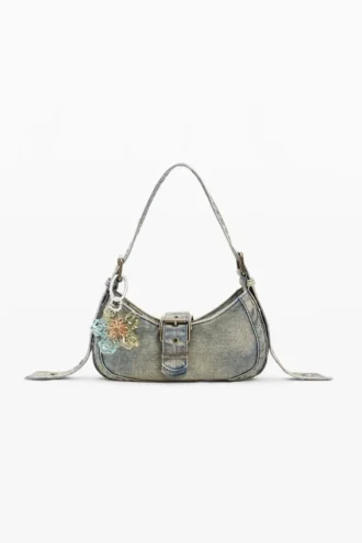 Borsa in denim tinto