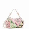 Borsa in tela floreale M