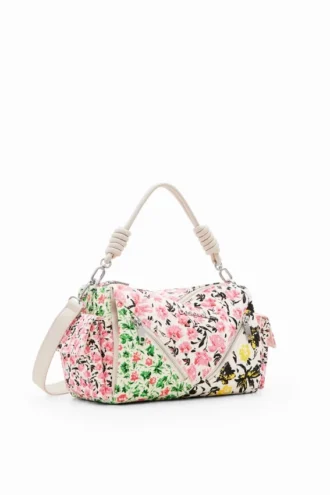 Borsa in tela floreale M