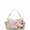 Borsa in tela floreale M