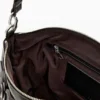 Borsa media con applicazioni floreali Borsa media con applicazioni floreali