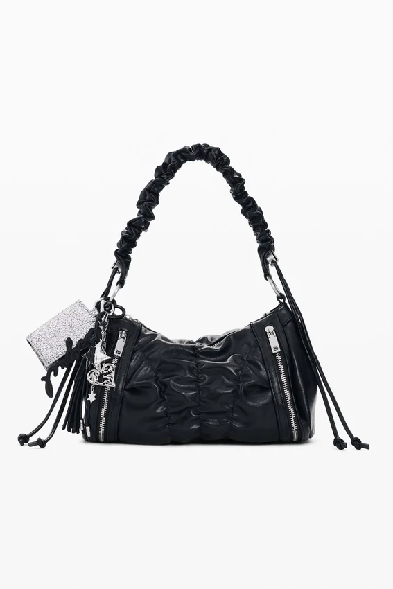 Borsa media con arricciature Borsa media con arricciature