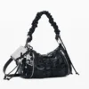 Borsa media con arricciature Borsa media con arricciature