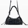 Borsa media con arricciature Borsa media con arricciature