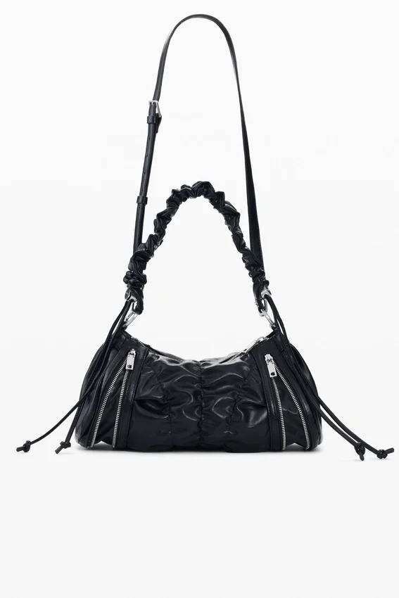 Borsa media con arricciature Borsa media con arricciature