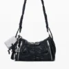Borsa media con arricciature Borsa media con arricciature