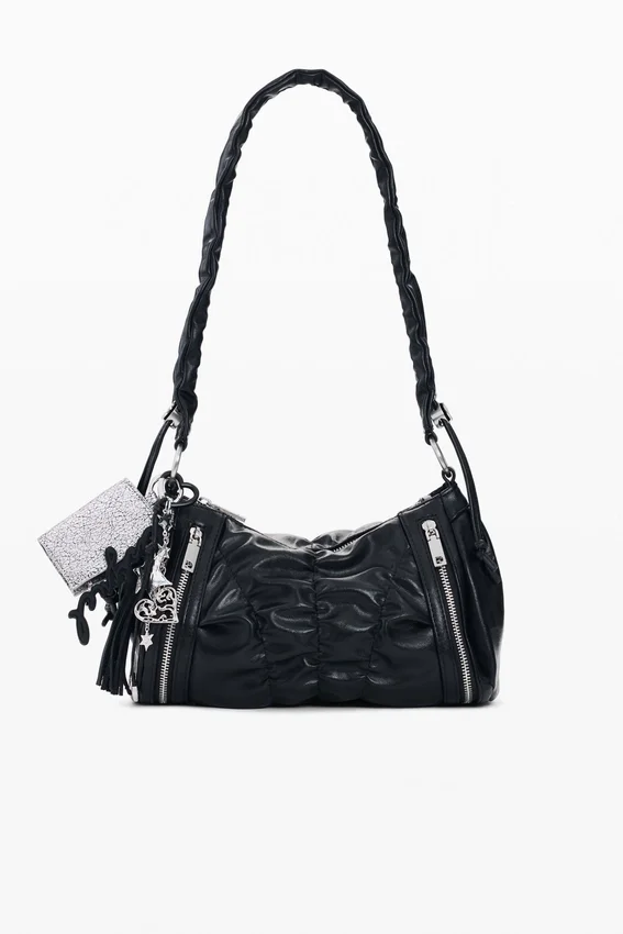 Borsa media con arricciature Borsa media con arricciature