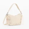 Borsa media con borchie e frange