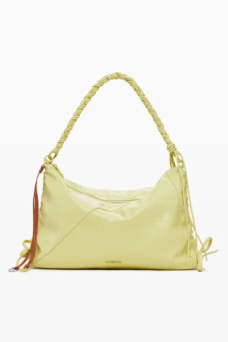 Borsa media con fiocco lucido